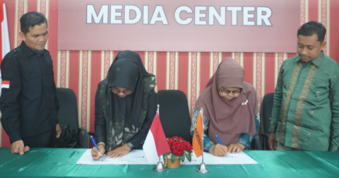 PENANDATANGANAN MOU PKS BERSAMA MAN 1 SIJUNJUNG