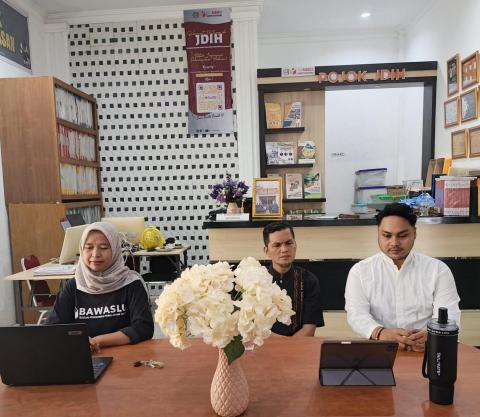 Rapat Daring Uji Petik PDPB Puslitbangdiklat Bawaslu RI